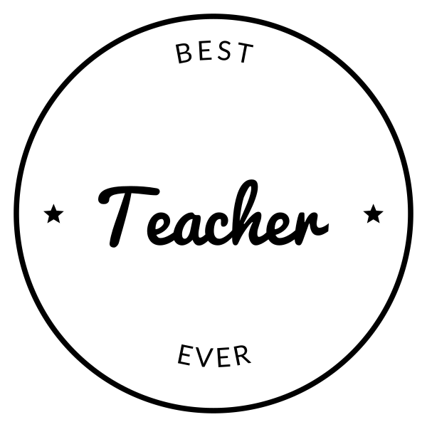 Best Teacher Ever SVG cut file on a cutting mat