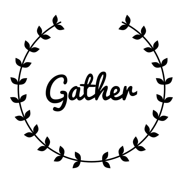 Gather Wreath SVG cut file