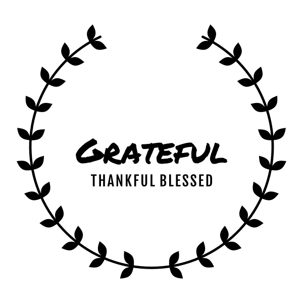 Grateful Thankful Blessed SVG cut file