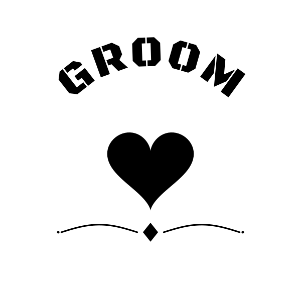 Groom SVG cut file