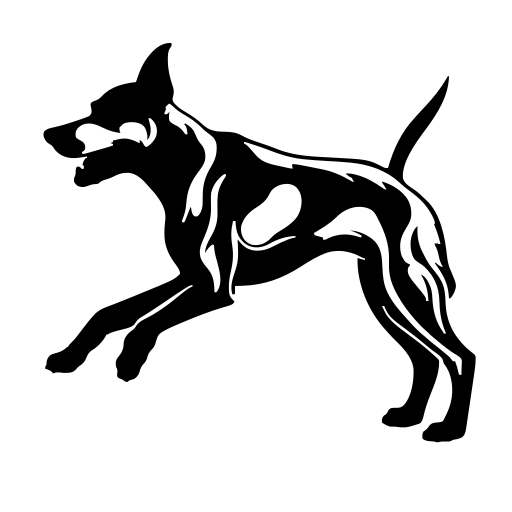 Running Dog SVG cut file