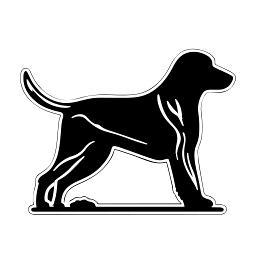 Sitting Dog Side View SVG cut file
