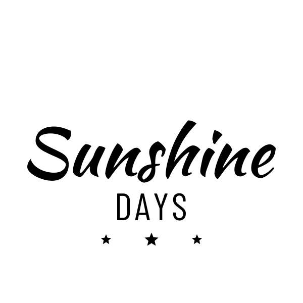 Sunshine Days SVG cut file
