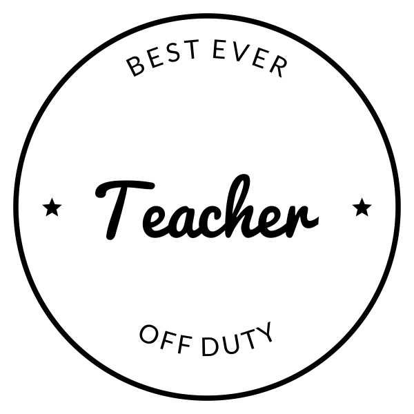Teacher Off Duty SVG cut file on a cutting mat