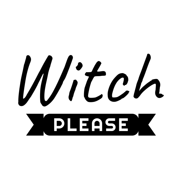 Witch Please Banner SVG cut file