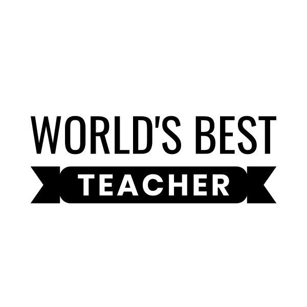 World'S Best Teacher SVG cut file